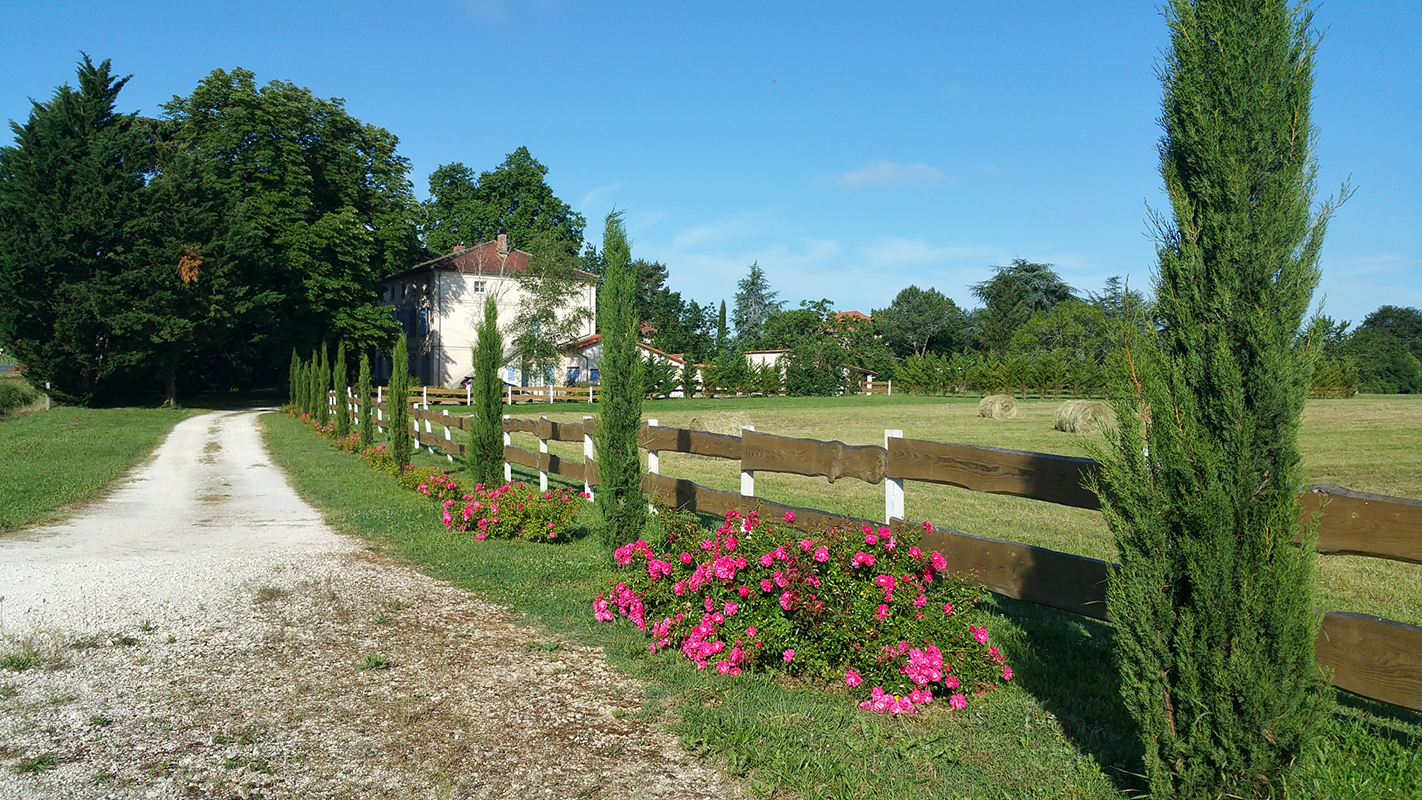 A l'entrée du domaine